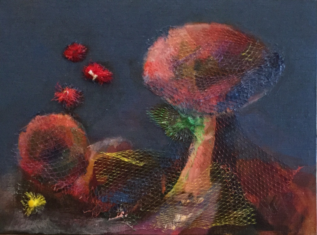 Mushroom with netting
