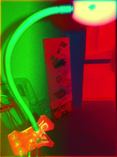 The desk lamp became part of imagery in my Artwork Insomnia collages